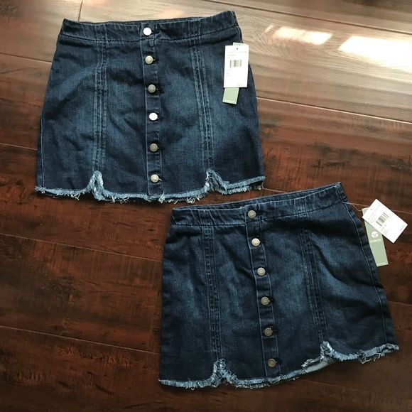 Tractr Indigo Girls Denim Skirt - Picture 1 of 6
